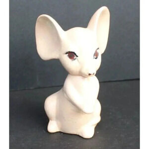 Vintage Handmade Miniature MOUSE W/ Big Ears Figurine Figure Art Sculpture